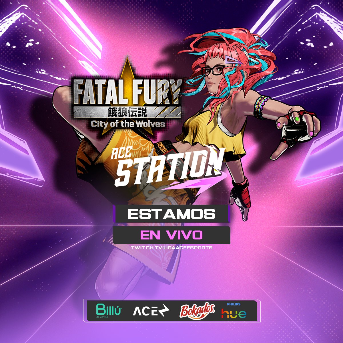 ¡Ya estamos EN VIVO con la Quinta Estación de #LíneaGarou! ⚡️

🎙️ Acompáñanos en este torneo lleno de hype con @PMXHomie &amp; <a href="/KG_Chef_Hardy/">SF/Dinasty/Chef🎤CCXP25 LIGA LATINA MÉXICO 🐉🕹️🎮</a>

🟣 twitch.tv/LigaACEEsports

#SetUpPhilipsHue | <a href="/BilluBank/">Billú</a> | <a href="/BokadosMX/">Bokados</a>