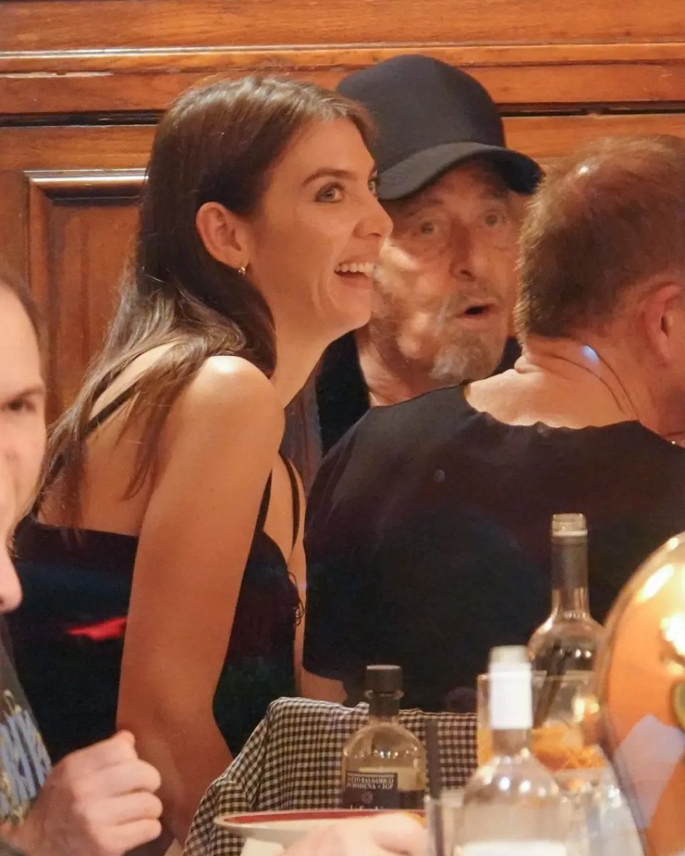 PageSix's tweet photo. Al Pacino got a tender kiss from much-younger Italian journalist Caterina Di Terlizzi during a dinner in Rome. All the details are at the link in our bio. 📸: @backgrid_usa https://t.co/GDnfjCvBNi