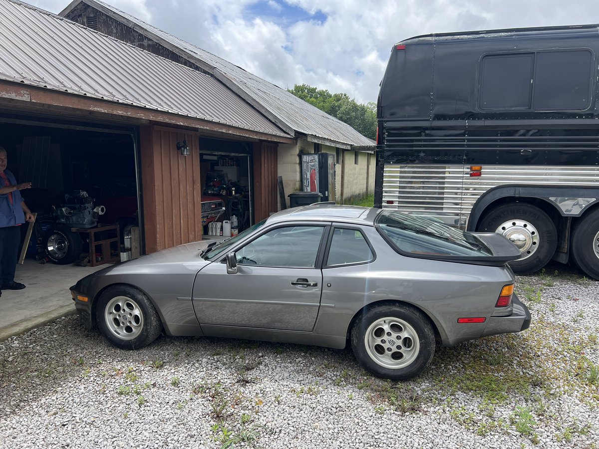 In 1986, a cocaine dealer overdosed, died, and never picked up his new Porsche 944 from the shop. It was drained of coolant and fuel and stored since that time. The car is a time capsule with 3,010 original miles and even the fuzzies still on the tires. 

It is now mine and
