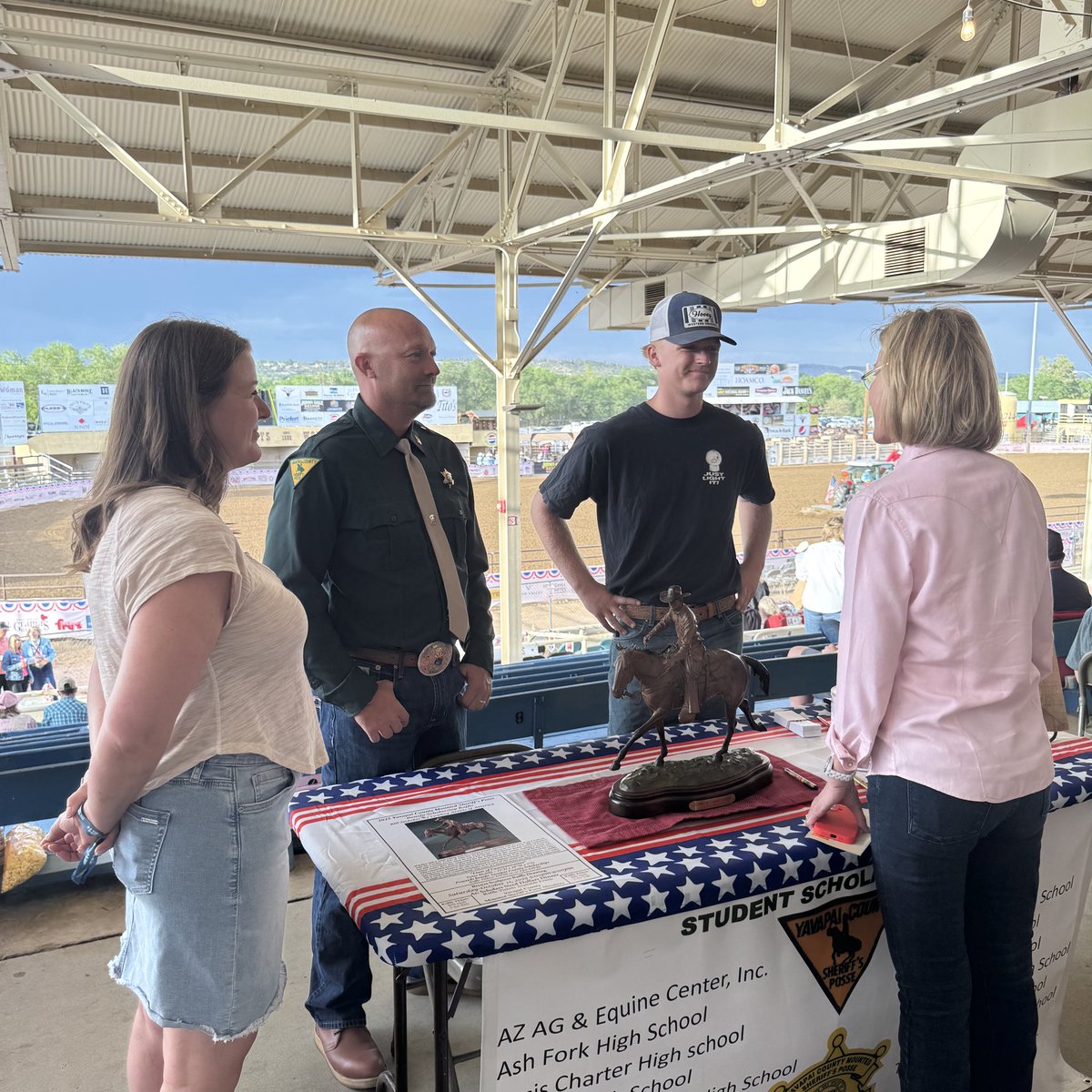 Great to be in Prescott tonight for the kickoff of the World’s Oldest Rodeo!