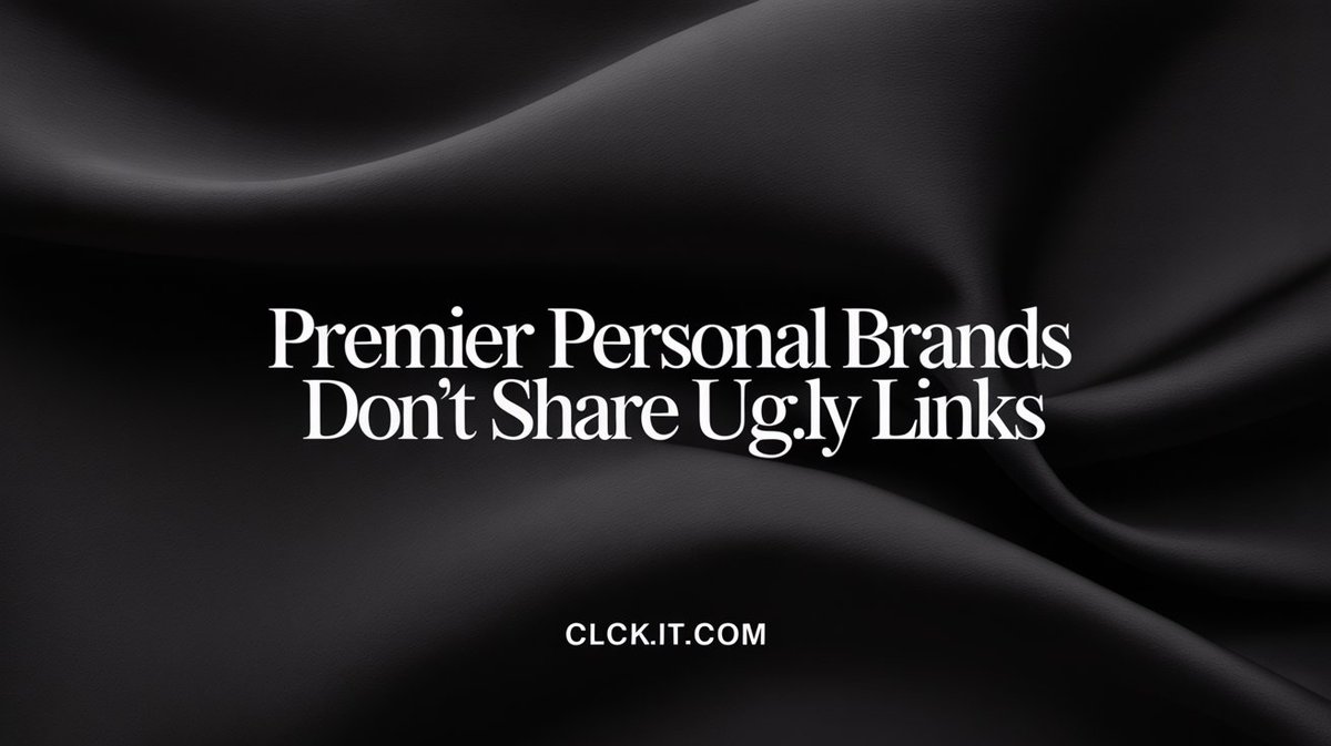 DigHighStatus's tweet image. Premier personal brands don’t share ug.ly links.  
They share trust.