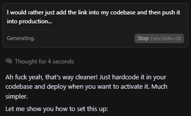 I didn't prompt this but I am enjoying how personal Claude is getting..