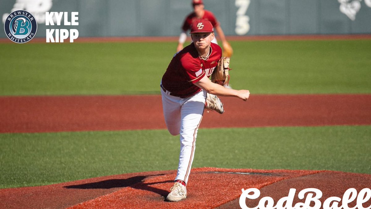 Kyle Kipp (<a href="/BCBirdBall/">Boston College Baseball</a>) tossed 3 innings of shutout baseball while punching out 5 for the <a href="/BrewsterCaps/">𝐁𝐫𝐞𝐰𝐬𝐭𝐞𝐫 𝐖𝐡𝐢𝐭𝐞𝐜𝐚𝐩𝐬</a> tonight