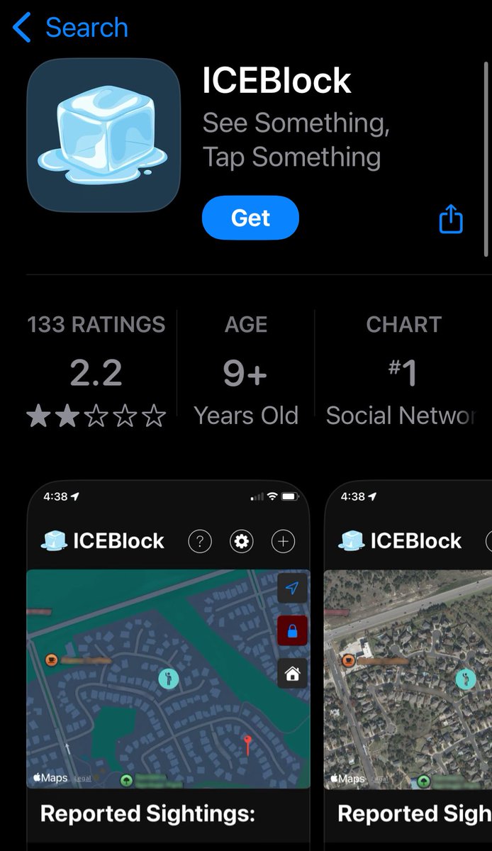 PeachyKeenBean7's tweet image. #ICEBlock app. 
Share this far &amp;amp; wide.