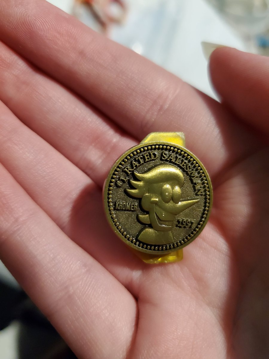 I bought the Spamton buttonup and i am obsessed with the little metal pin that came with it