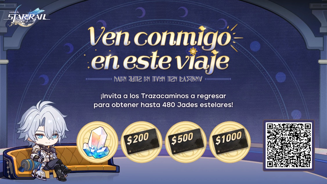 LizConRush's tweet photo. Invita a otros Trazacaminos a vincular tu código de invitación e iniciar sesión en el juego para poder ganar Jade estelar, una tarjeta de regalo y más recompensas sorpresa. https://t.co/qTN1avH3Iw