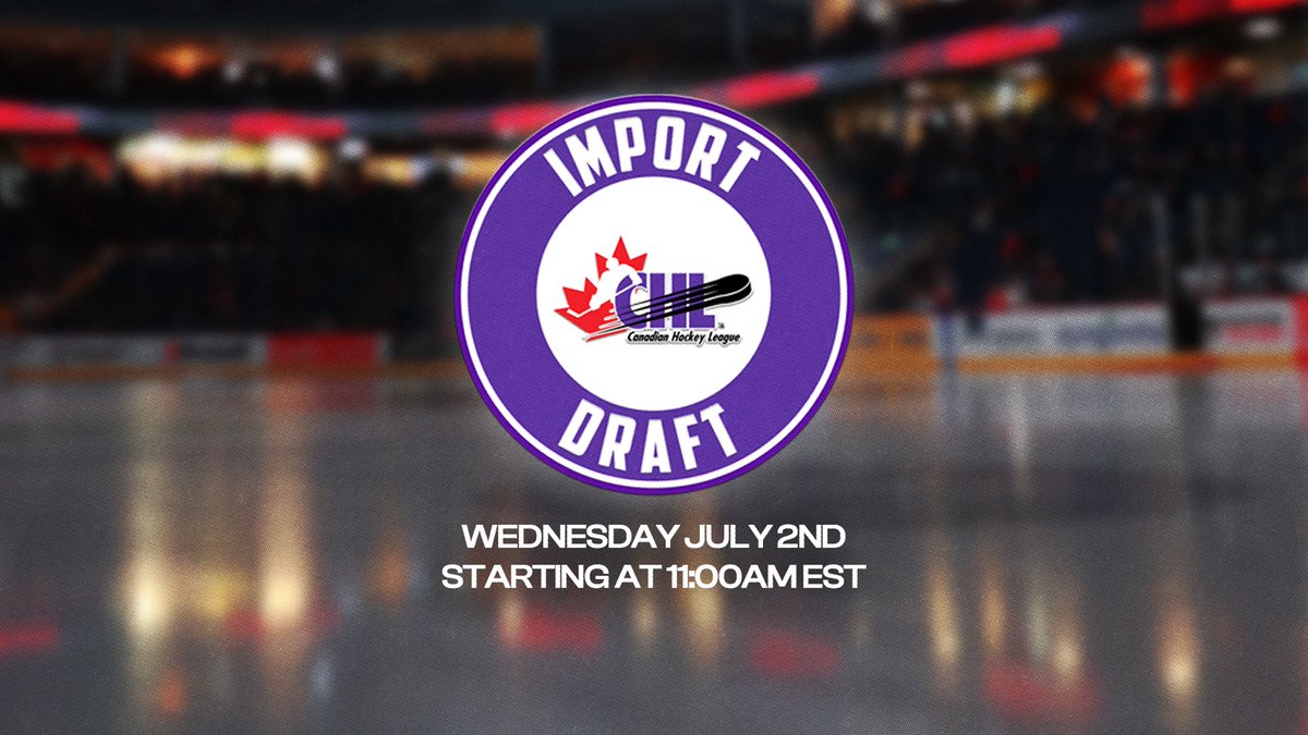 Up Next: 2025 CHL Import Draft 

More | bit.ly/4ls9G3i