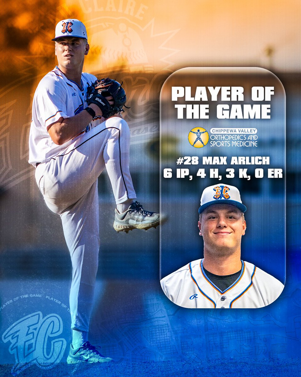 Eau Claire Express (@ecexpress) on Twitter photo Your Player of the Night is <a href="/ArlichMax/">Max Arlich</a>! Congrats Max!
Player of the Game is presented by Chippewa Valley Orthopedics and Sports Medicine. Your Player of the Night is <a href="/ArlichMax/">Max Arlich</a>! Congrats Max!
Player of the Game is presented by Chippewa Valley Orthopedics and Sports Medicine.