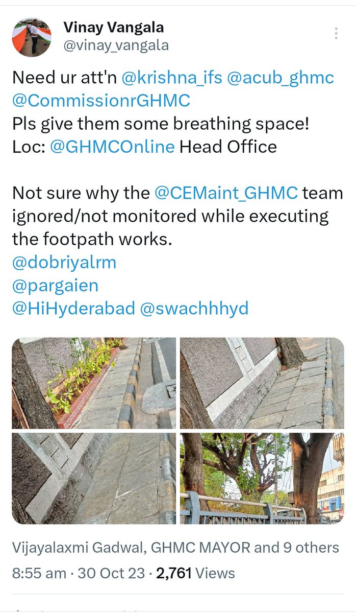 vinay_vangala's tweet image. Baldia bosses @CommissionrGHMC come n go but these trees continue to suffocate! Looks like traction was there but no 1 to save them, @GHMCOnline we can also join hands over this weekend if u don&apos;t have manpower!
20+ months - no action! 🙈
@HiHyderabad
x.com/vinay_vangala/…