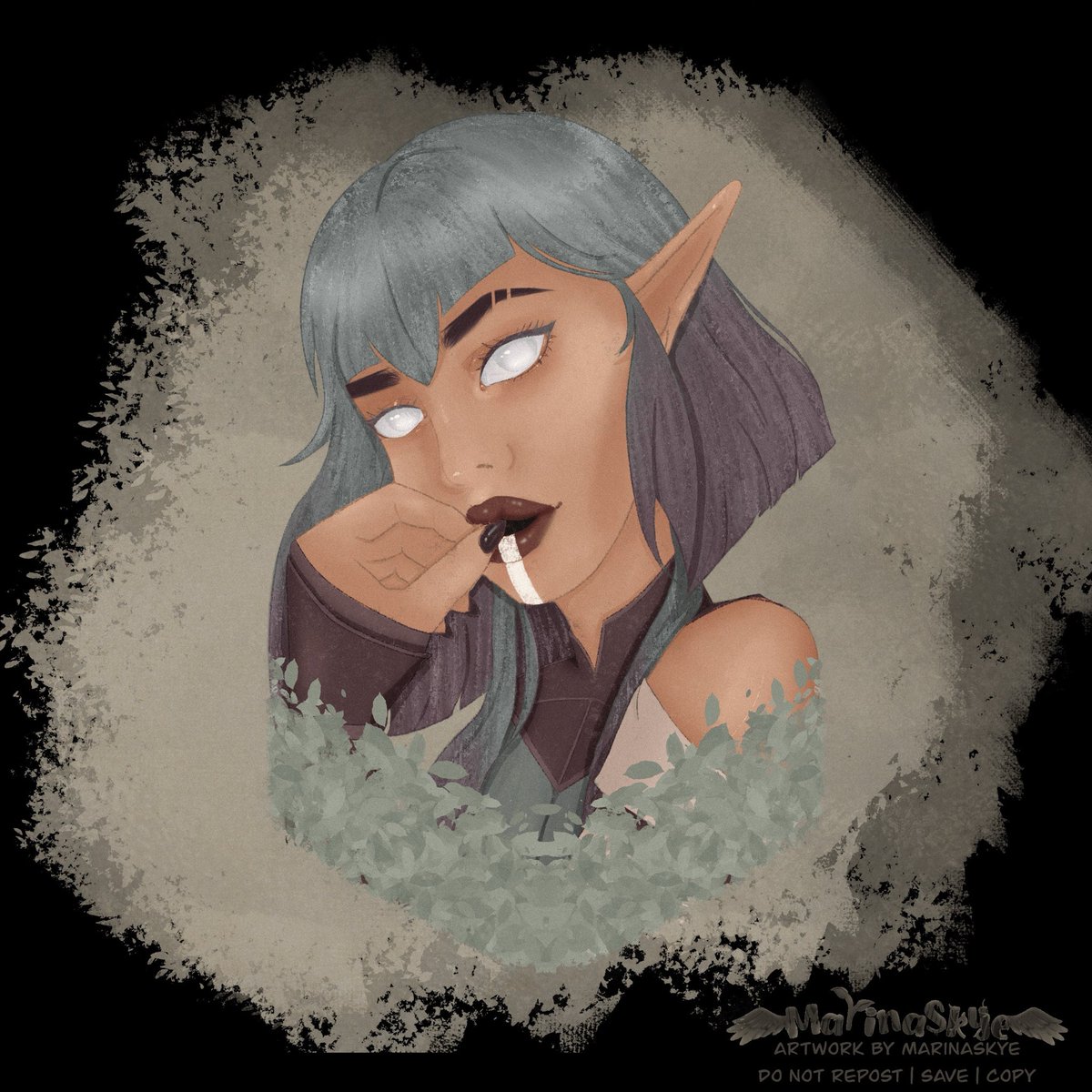 Friendly fire against <a href="/NefraIllu/">✸ N e f r a</a> hehe saw this character and just absolutely LOVED her so had to draw something 🫰🌱🪴
•
•
•
#artfight2025 #TEAMCRYSTALS  #artfight #digital