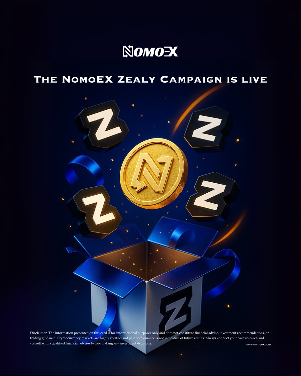 NOMOEX Global (@nomoex_global) on Twitter photo Weβre back! π₯
The NomoEX <a href="/zealy_io/">Zealy</a> Campaign is live again π
Due to ongoing exchange maintenance, weβve removed the $50 exchange task for now β but everything else is up and running.
Keep grindingβ¦ your spot on the leaderboard still counts π
π zealy.io/cw/nomoexglobaβ¦ Weβre back! π₯
The NomoEX <a href="/zealy_io/">Zealy</a> Campaign is live again π
Due to ongoing exchange maintenance, weβve removed the $50 exchange task for now β but everything else is up and running.
Keep grindingβ¦ your spot on the leaderboard still counts π
π zealy.io/cw/nomoexglobaβ¦