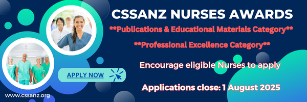 📣 Applications are now open for the 2025 CSSANZ Nurses Award! This award celebrates registered nurses in Australia and New Zealand who excel in colorectal care, offering recognition in two categories: Professional Excellence and Publications &amp; Educational Materials.