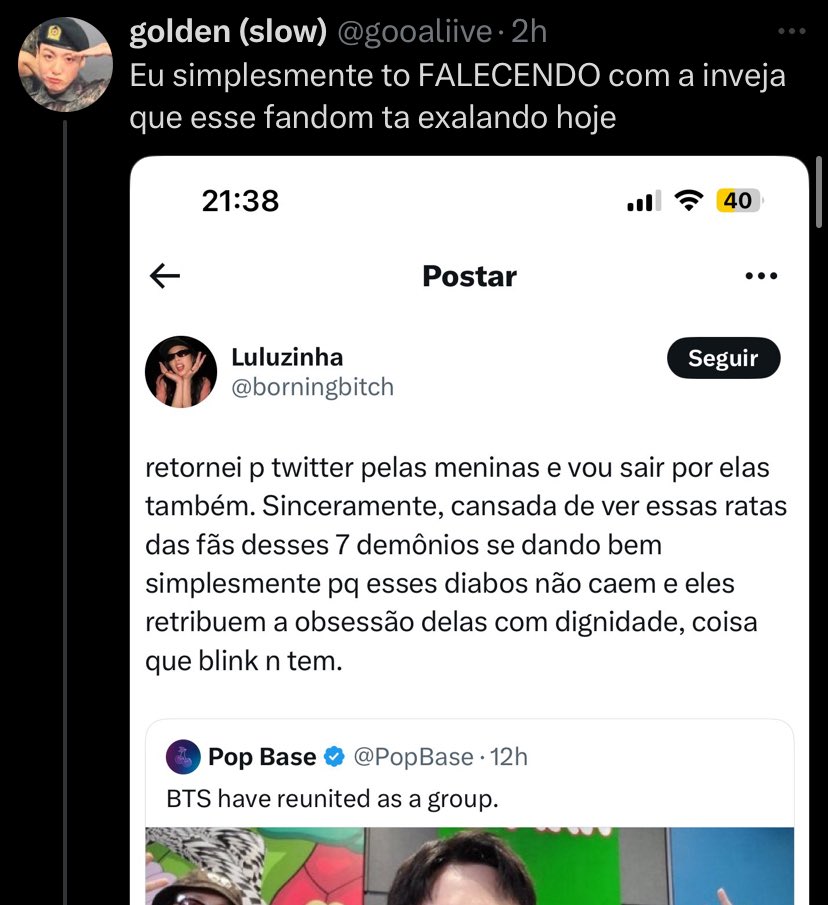 sunoovfs's tweet photo. elas estão tão carentes que criaram uma conta fake só pra poder falar de blink https://t.co/GBMit07Ox6