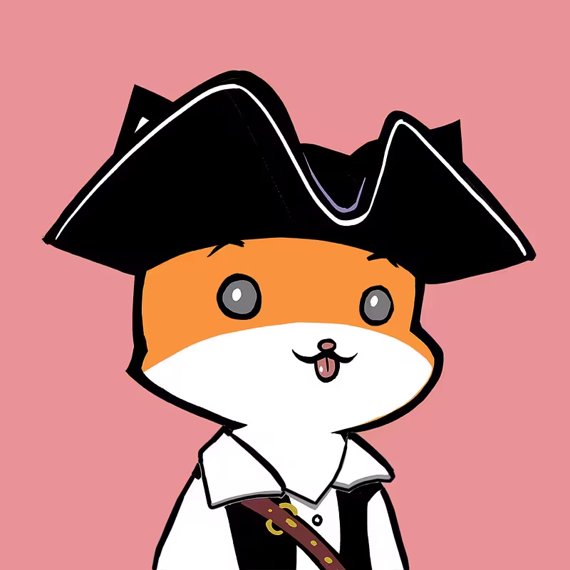 the team at <a href="/foxyfam_/">FoxyFam 🦊</a> and <a href="/mmwalk/">mm</a> are cooking something
unicorn laser eyes at the floor to go with the only matching pirate captain in the collection