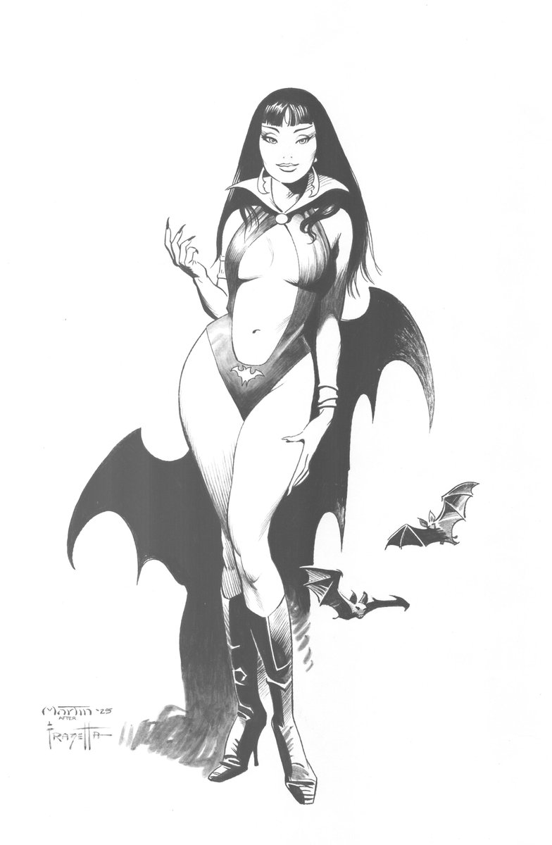 gmartinink's tweet image. Time for another Auction, Wednesday on Graybeards Studio! This Frazetta recreation Badgirl will be available.
@dwamsart
@aaronlopresti
@DanLawlis
#comicsgate