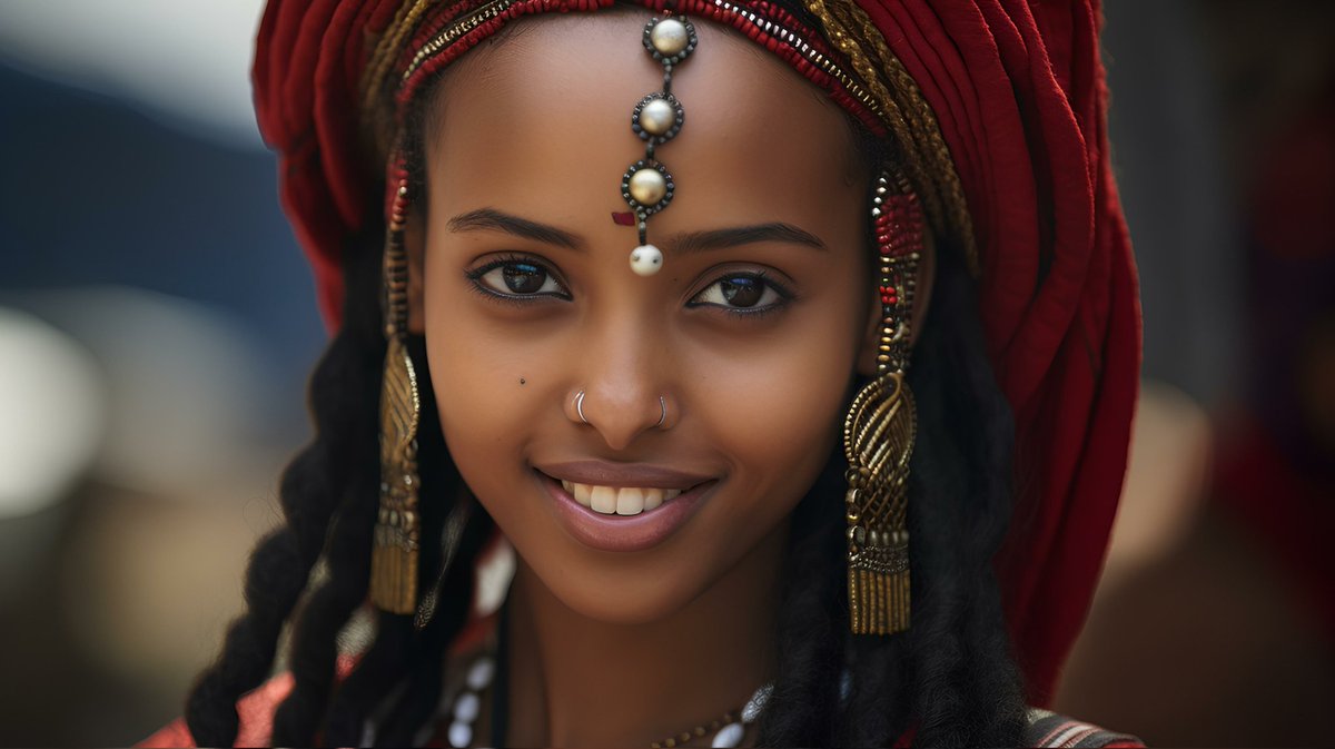 Kushite women radiate timeless grace, strength in their stride, history in their eyes, &amp; beauty that echoes the majesty of Nubian queens. A legacy carved in confidence, crowned in culture. #KushiteQueen #AfricanElegance
#CelebrateAfrika