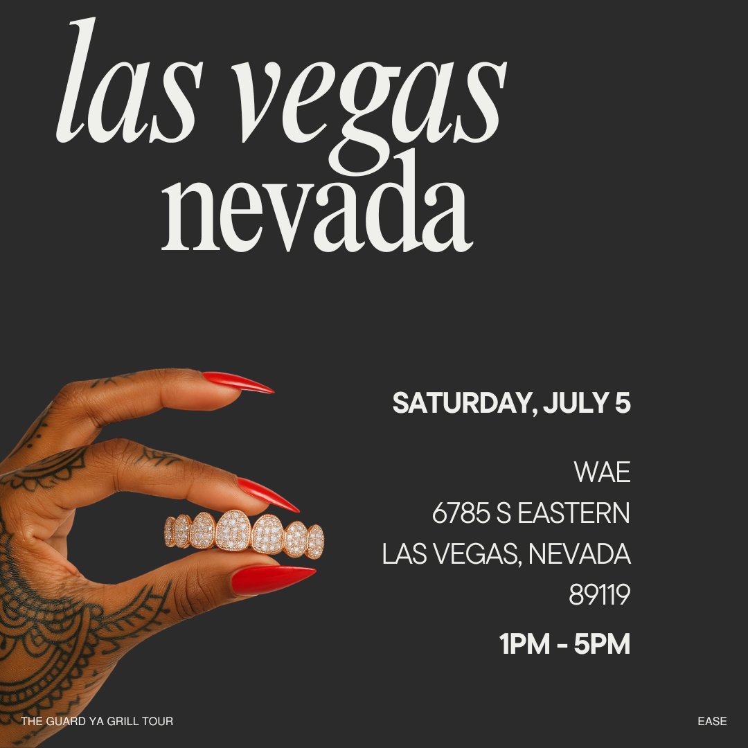 Vegas, we're here! Come see us today between 1pm - 5pm to get fitted for your PMG! 
#protectivemouthgrill

easethebrand.com