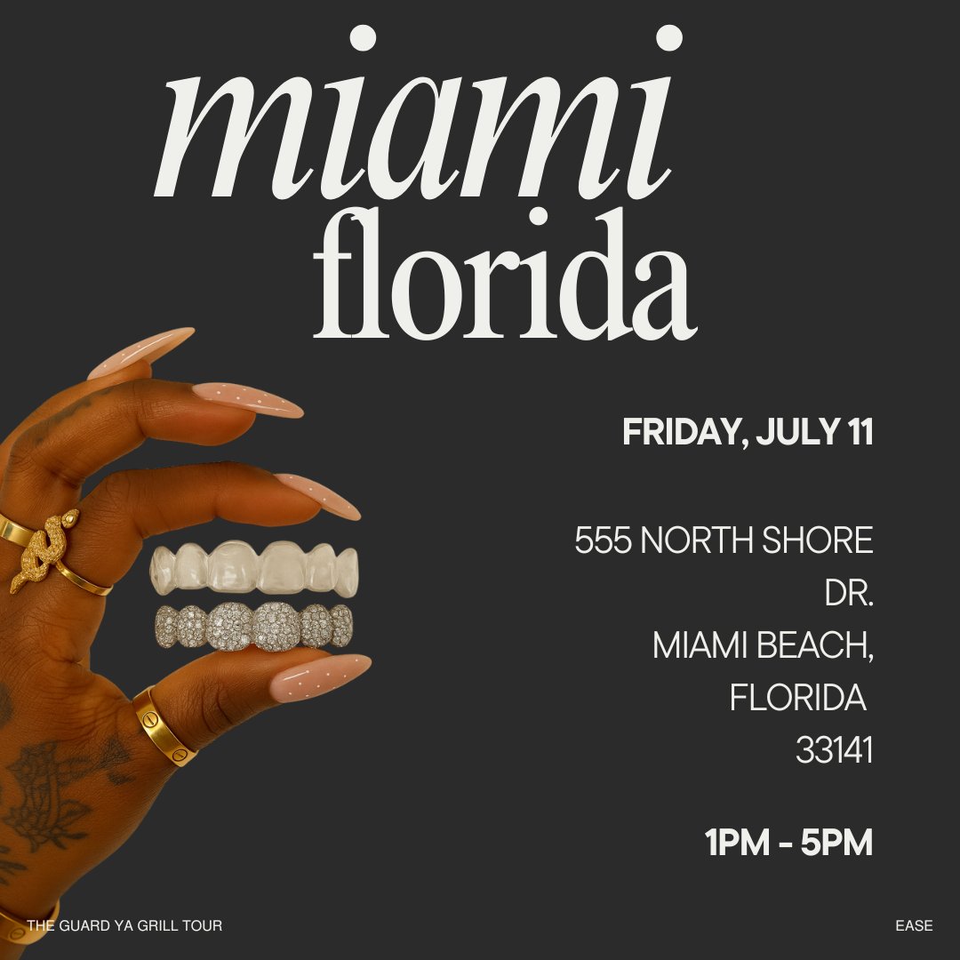 That was fun... 3rd stop, Miami! 

Get your tickets at easethebrand.com