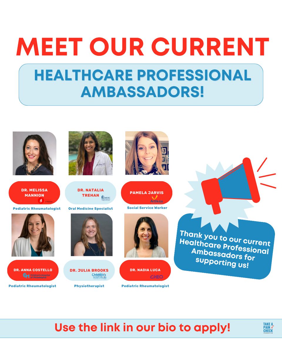 takeapaincheck's tweet image. We are recruiting Healthcare Professional Ambassadors! Our Healthcare Professional Ambassadors help spread the word about our organization, create blog posts for our website and more. If you're interested in this opportunity, use the link in our bio to apply! #TAPC #ApplyNow