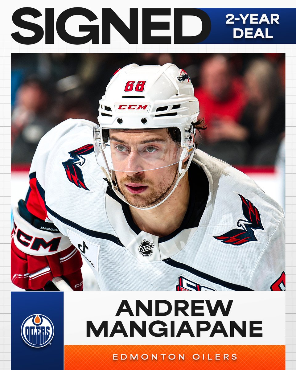 Andrew Mangiapane is headed to Oil Country! 🔵🟠 #NHLFreeAgency