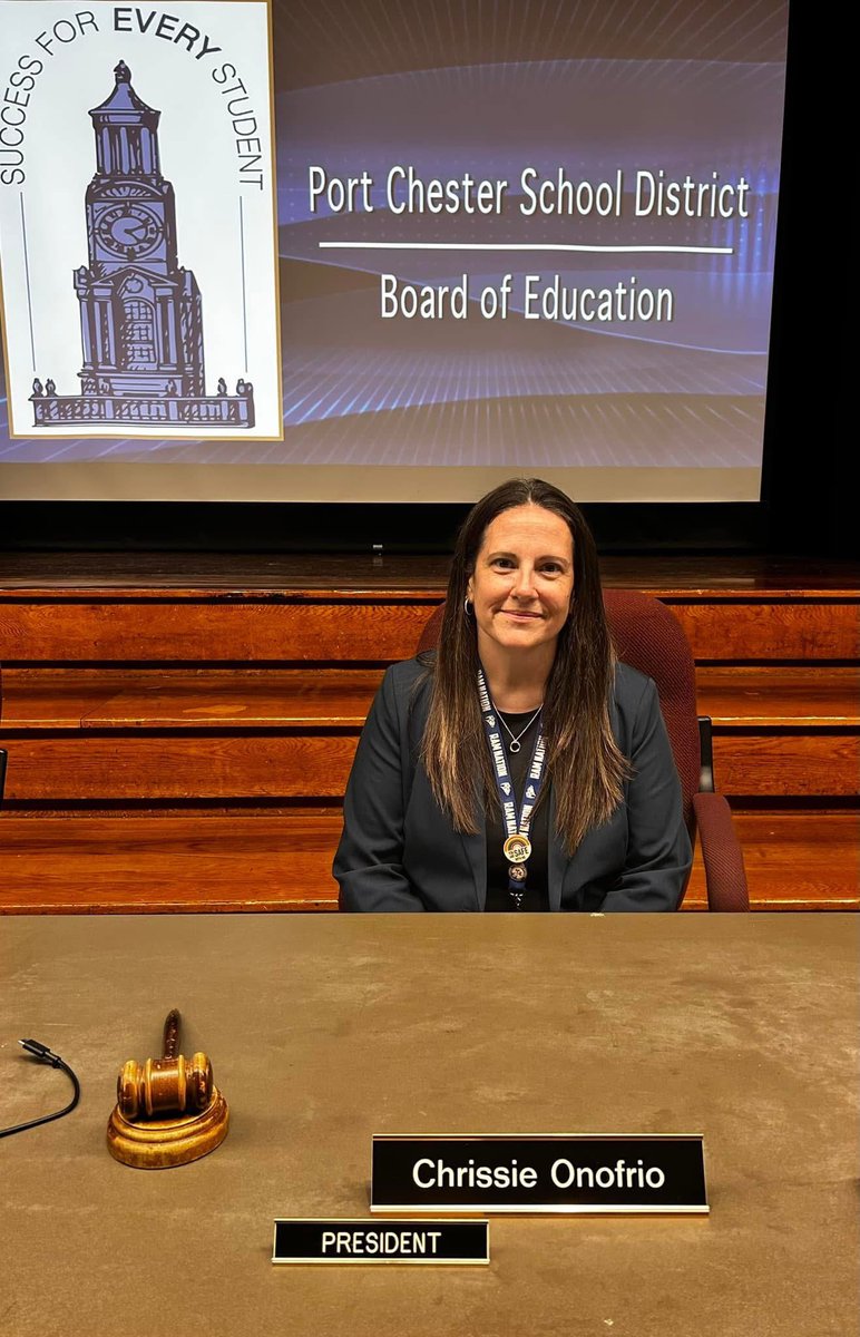 Excited to begin my third term on the Port Chester Board of Education and honored to continue to serve as President. 💙 #PCProud