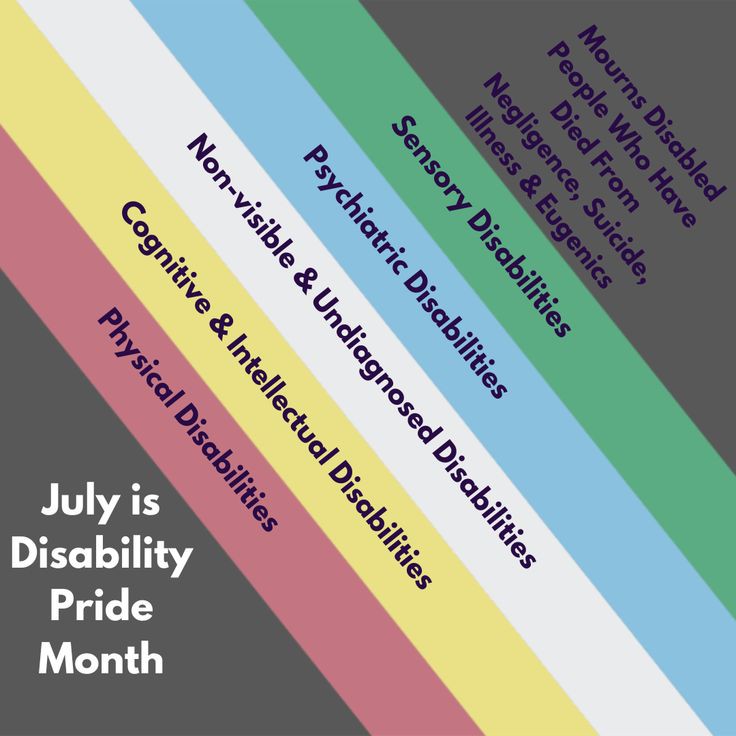 Happy disability pride month yall ❤️💛🤍💚