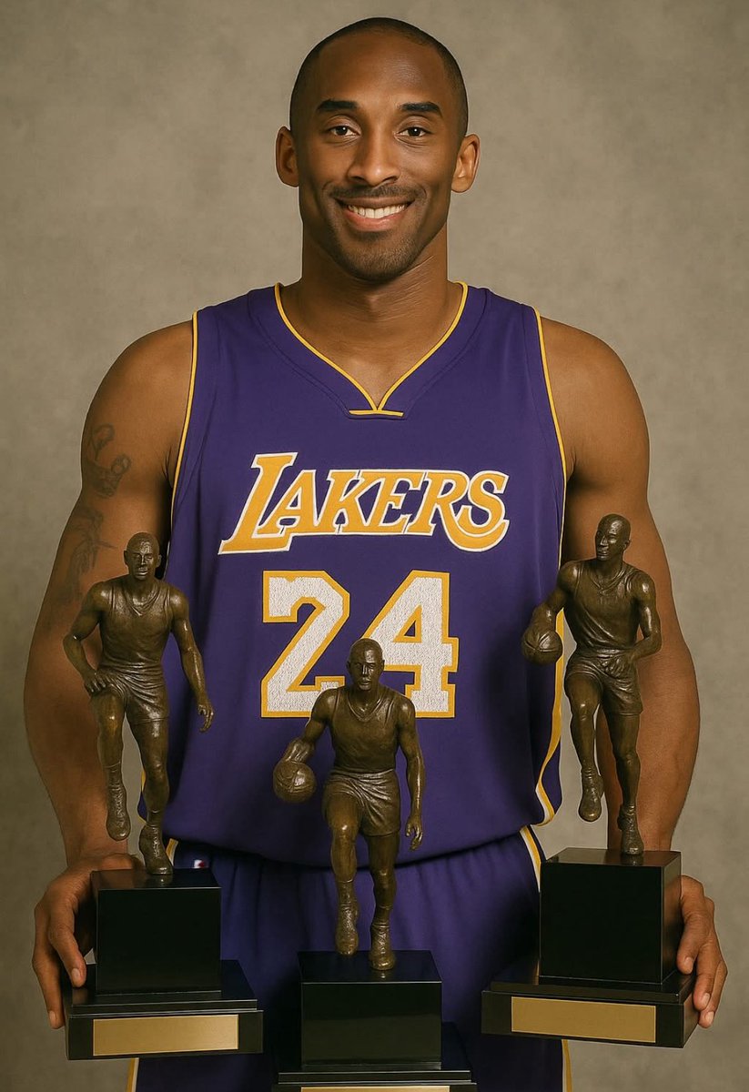 Kobe was ROBBED of 2 MVPs!
🏆X🏆 The Media Clearly Hated Him And Didn’t Give Him The Award When He Deserved It 

02-03: 
Duncan - 23, 12 
Kobe - 30, 7, 6 

05-06: 
Nash - 18, 4, 10
Kobe - 35.4, 6, 5

He should have at least 3