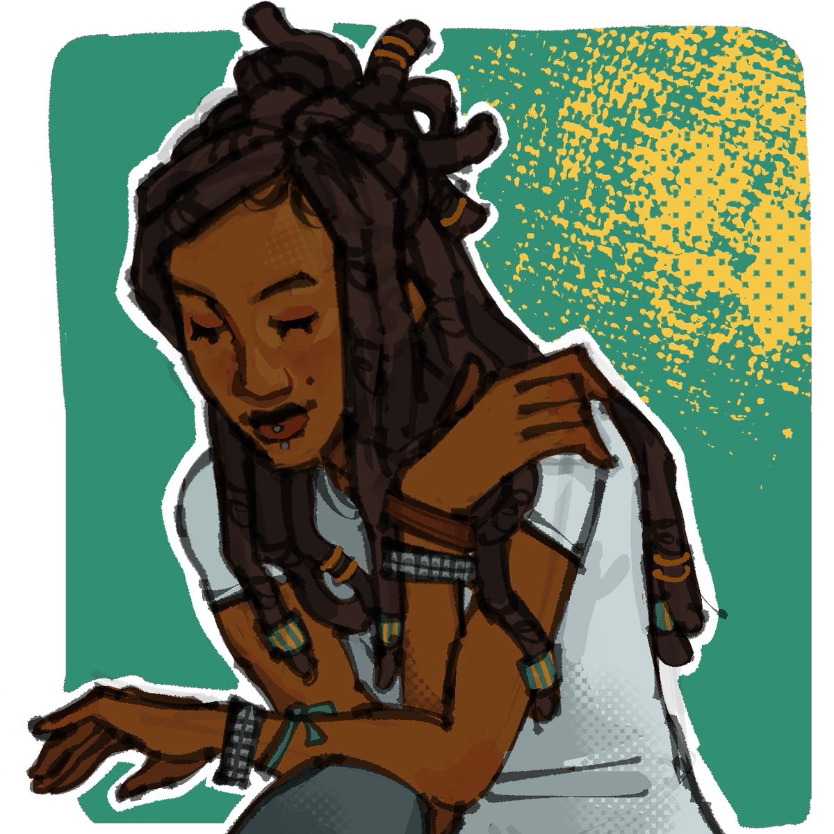 miaushii's tweet image. First artfight attack!! My titktok mutual mrbalut1's character dahlia!!!