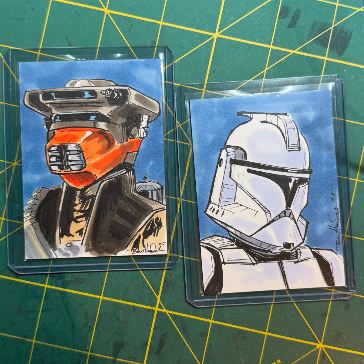 Arted on the internet over Whatnit last night. #sketchcards #starwars