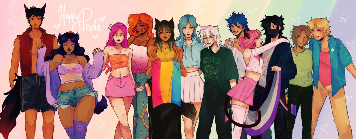 its late but happy pride!!!
#aphmaufanart #Aphmau