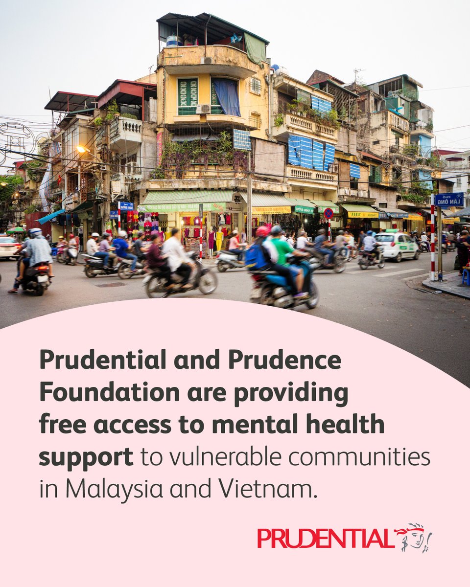 prudentialplc's tweet image. We are proud to announce that Prudential and Prudence Foundation in partnership with Intellect, are launching ‘Talk It Out&apos;, a mental health initiative, that will provide free mental health support to vulnerable and at-risk communities in Malaysia and Vietnam.

#NextPrudential