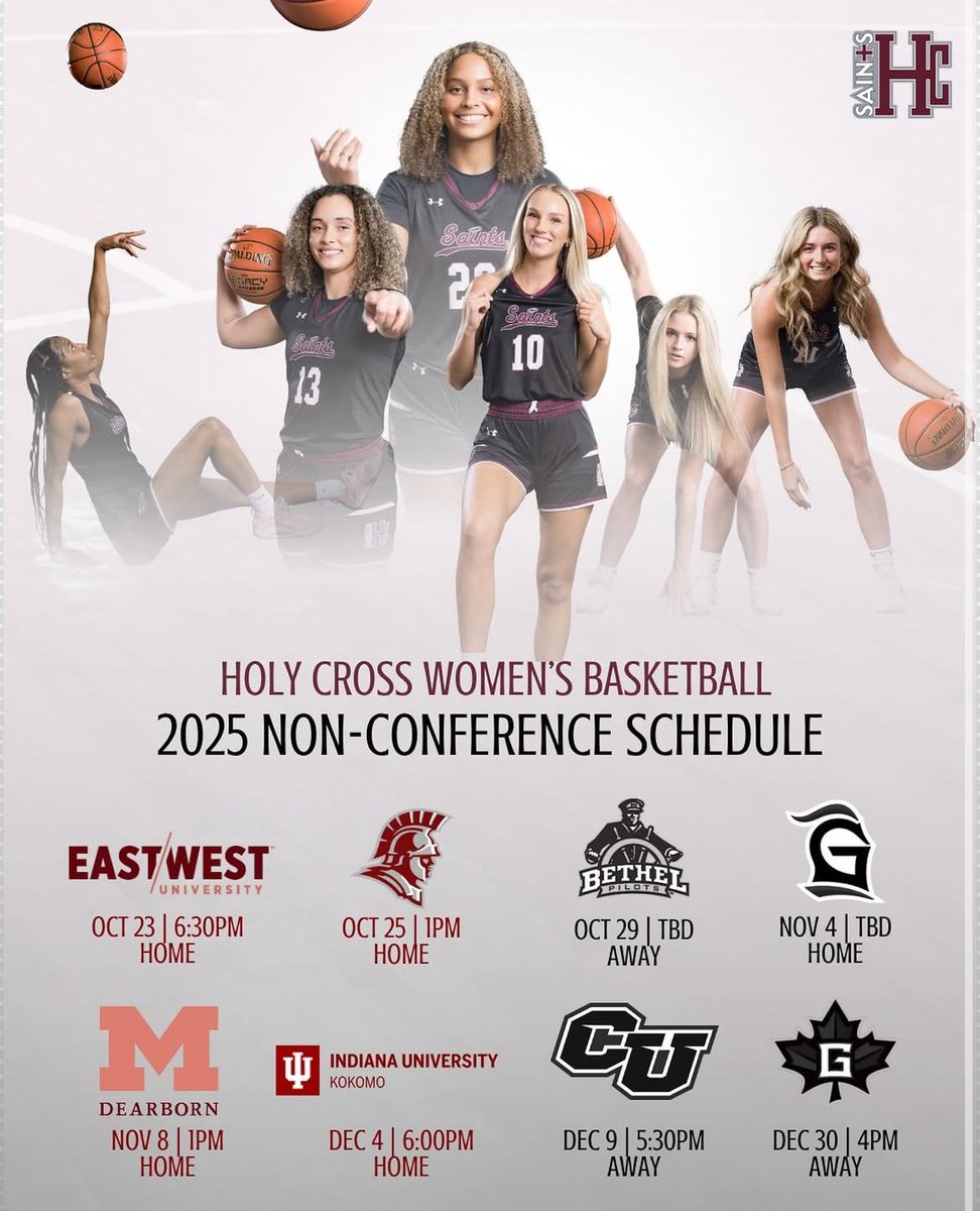 Mark your calendars saints fans!! The 2025 non-conference schedule is here🐶