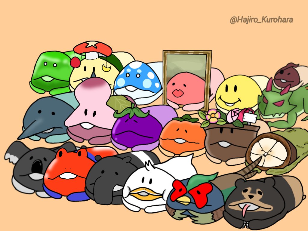 Hajiro_kurohara's tweet image. 寝そべりぬいぐるみシリーズ出たら
絶対買います
#なめこ　#なめこ栽培キット