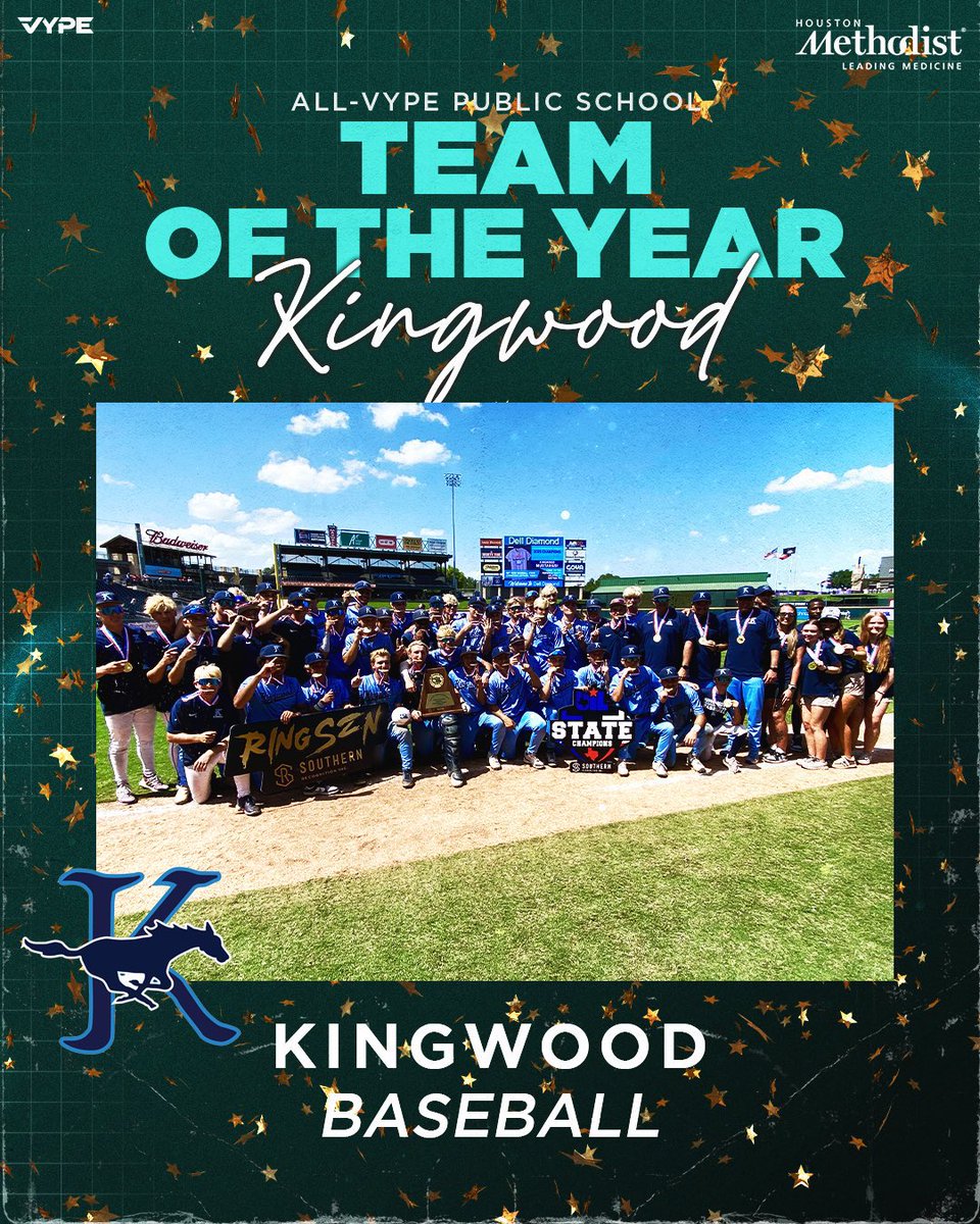 Kingwood High School (@humbleisd_khs) on Twitter photo The 2025 Class 6A Division II State Champion <a href="/KWoodBaseball/">Kingwood Baseball</a> team is the VYPE Public School Baseball Team of the Year! Go Mustangs!! The 2025 Class 6A Division II State Champion <a href="/KWoodBaseball/">Kingwood Baseball</a> team is the VYPE Public School Baseball Team of the Year! Go Mustangs!!