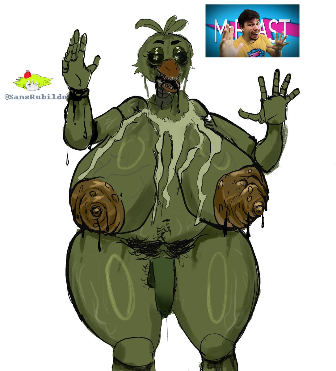 phantom chica #nsfw #nsfw_art #fivenightsatfreeddys #FNAF #fnafnsfw #furryart #furrynsfw #phantomchica
