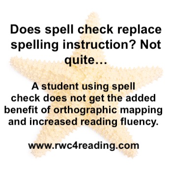 rwc4reading's tweet photo. Does spell check replace explicit, multi-sensory spelling instruction for dyslexics?

Not exactly!

Check out our blog on spelling to learn about the research on effective spelling instruction https://t.co/6w8wDEYKjE

 https://t.co/MnNeRDVSOn for expert help with dyslexia https://t.co/Jv7J0Kmjd2
