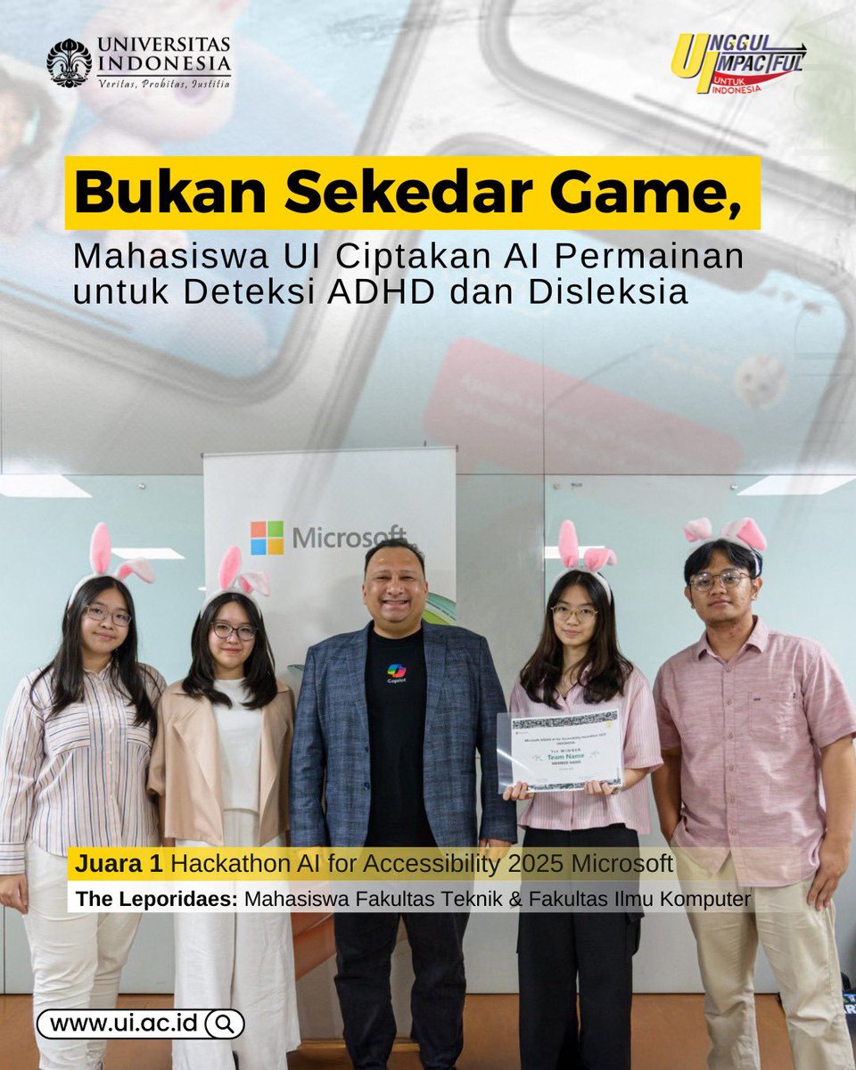 Di sebuah panggung pertarungan ide yang begitu kompetitif, kami, The Leporidaes, memutuskan untuk membawa sebuah mimpi sederhana yaitu, menciptakan permainan anak-anak yang mampu memberikan dampak besar. Kami menyebutnya NeuroBuddy, game interaktif dengan karakter kelinci lucu