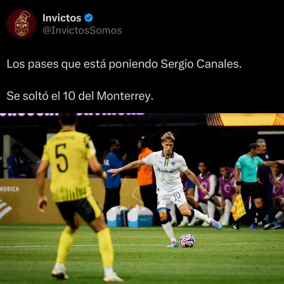Si bien otros jugadores se llevaron los reflectores, los cual es bueno, qué gusto da saber que no hay dependencia de Sergio Canales, el 10 es diferencial y un exquisito para jugar, de verdad, si lo revientas porque esperas que sea Dios, es porque eres un inculto del futbol. Más