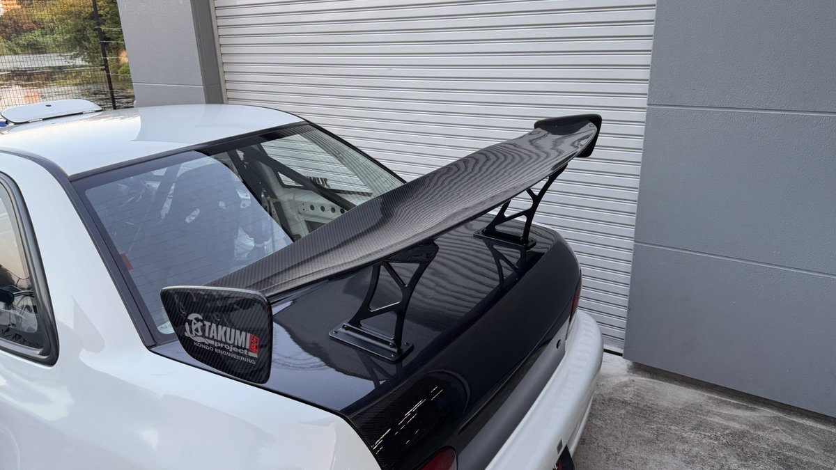 GCインプレッサに 匠projectGTウイング【3D-LINE】 1600mm幅 センター