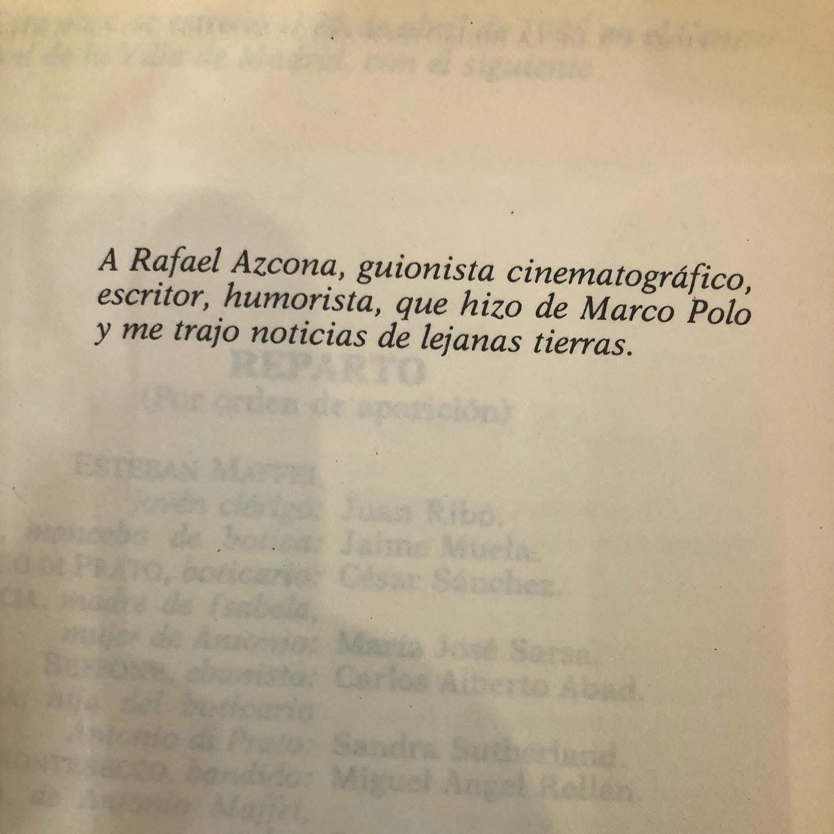 Dedicatoria de #fernandofernangomez a #rafaelazcona en #lacoartada #teatro @los_versos_de_rafa