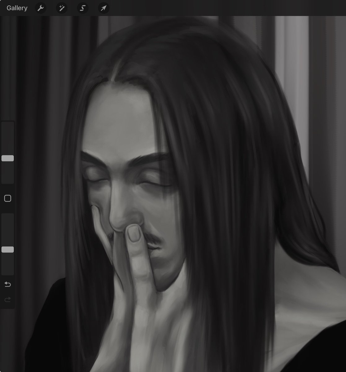 witchbitchkit's tweet image. Actually losing my sanity while I'm working on this painting i want to kms