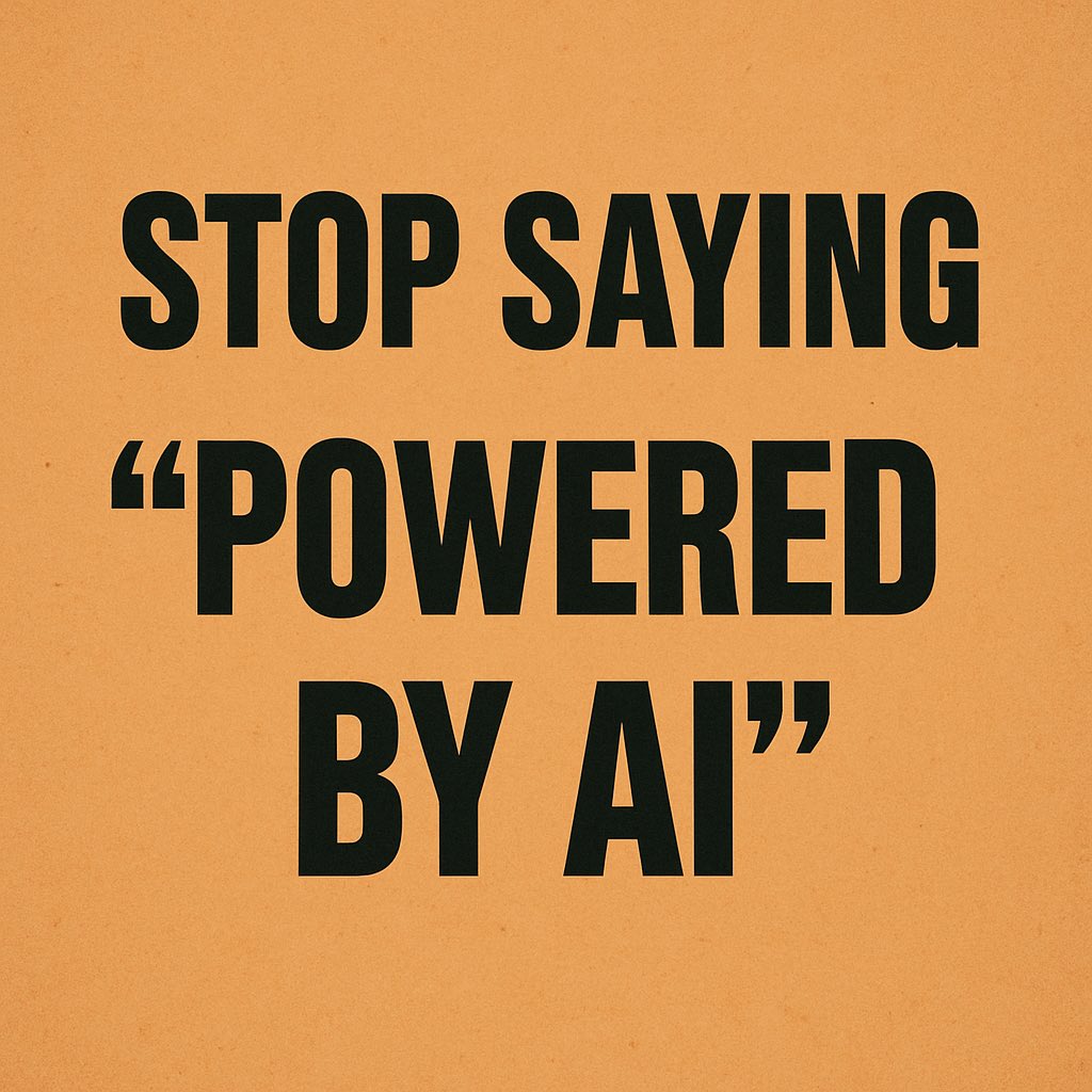 sudeshprasad's tweet image. Stop saying “Powered by AI” about everything thing you do in your business, it may backfire.
A WSJ podcast points to research showing that overusing “AI-powered” makes people less trusting and more skeptical, especially in sensitive areas like health, finance, or customer care.…