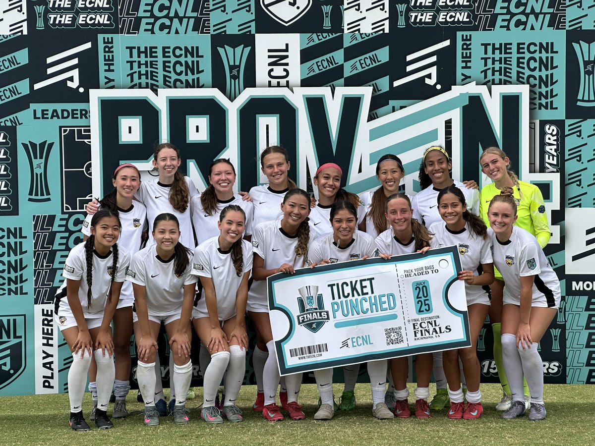Extremely proud of the Beach FC 09s! They capped their #ECNLPlayoff run by twice coming from behind to beat a quality San Juan SC side. Next up: Richmond, VA for the #ECNL finals. 
#GoBeachFC