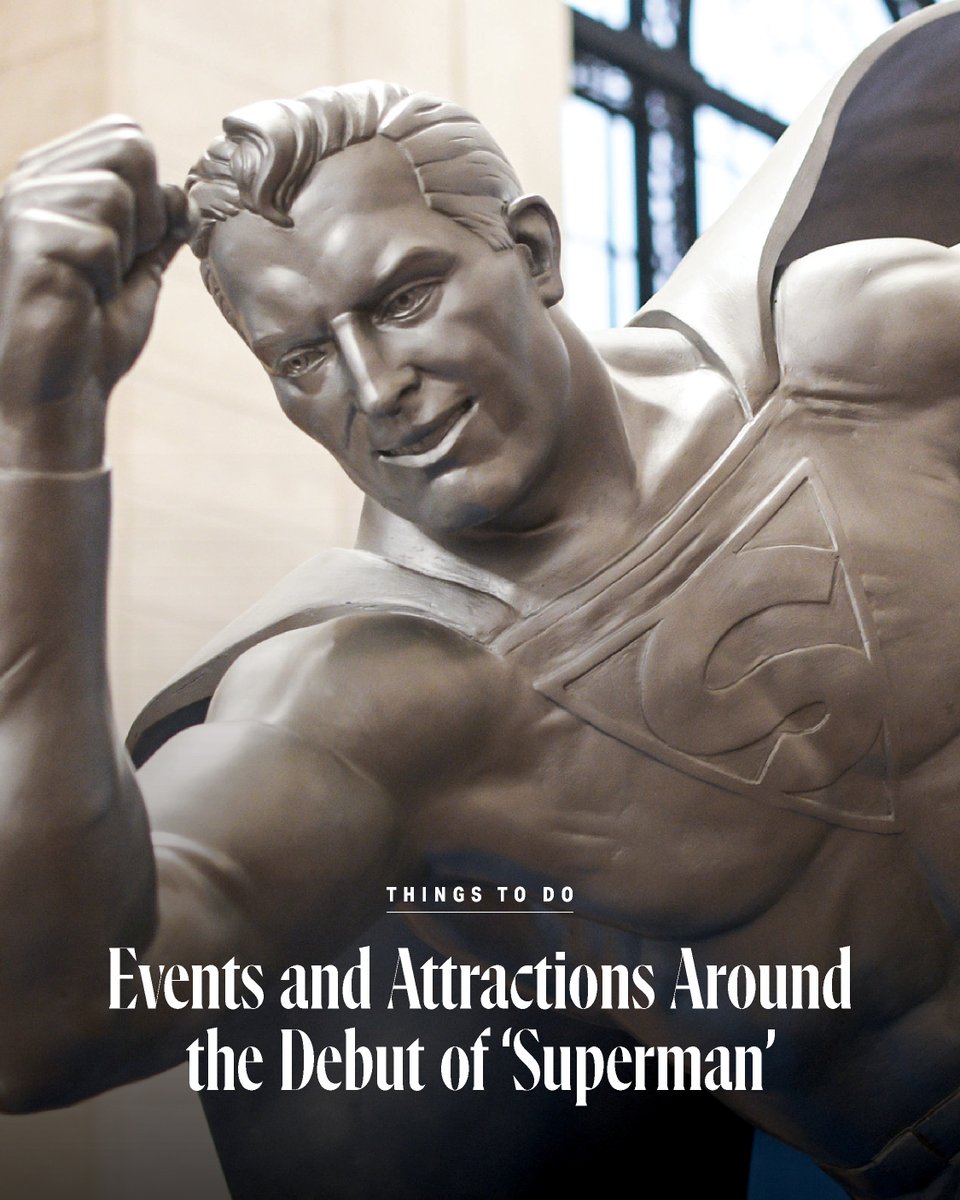 ClevelandMag's tweet image. The debut of ‘Superman’ is growing closer by the day. The blockbuster that was filmed in Cleveland last summer will be officially hitting theaters in less than two weeks and there are plenty of events in town to celebrate.

Read more: clevelandmagazine.com/entertainment/…