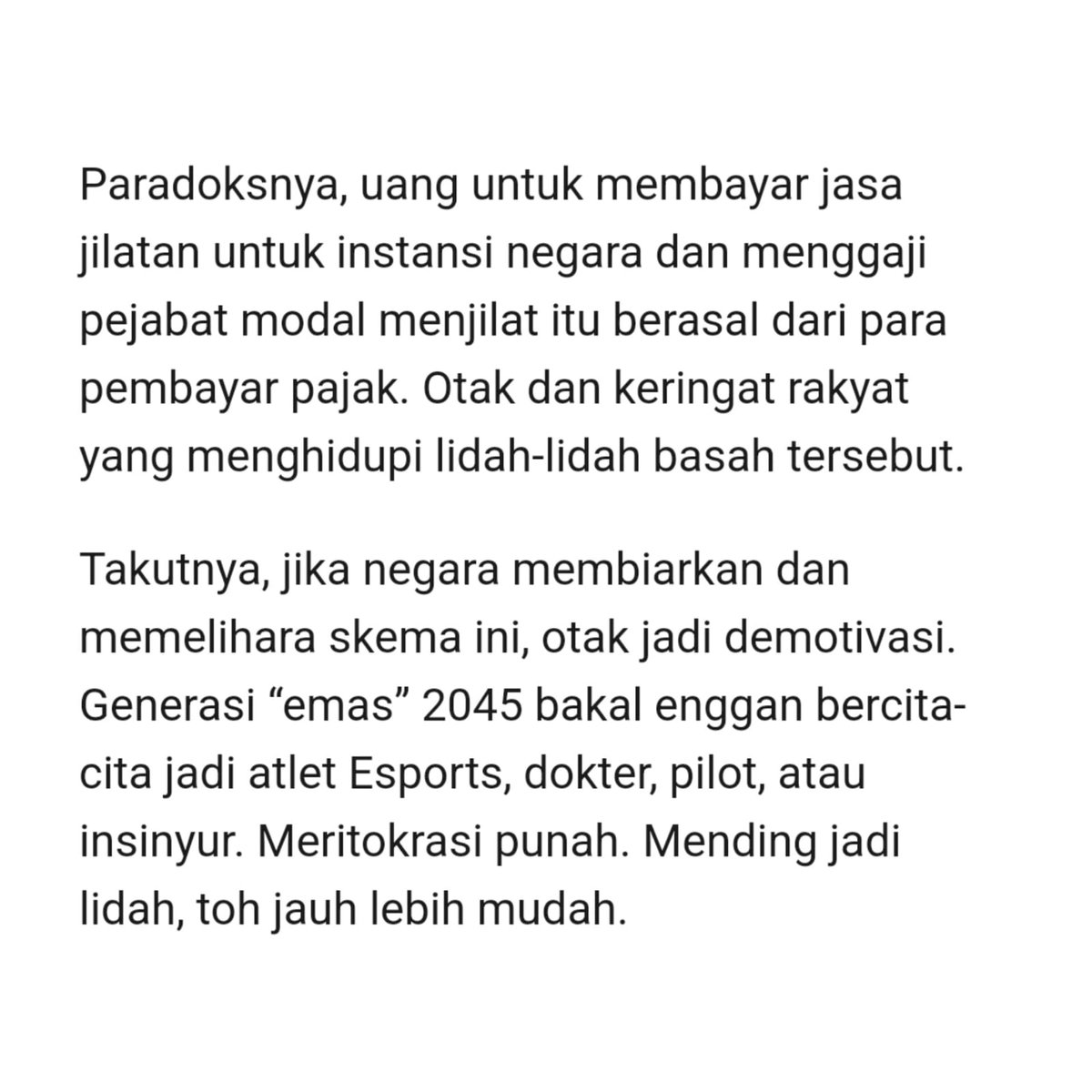Badut istana susah cari kerja di Indonesia! 😭😭😭

Menurut peneliti #ihik3, <a href="/ulwanfakhri/">Fakhri, Ulwan.</a>, kultur menjilat  sampai jadi menteri &amp; komisaris ini bisa dilawan kalau penguasa gak anti sama kritik &amp; #humor.

Silakan baca lengkapnya di <a href="/kompascom/">Kompas.com</a>:

kompas.com/tren/read/2025…