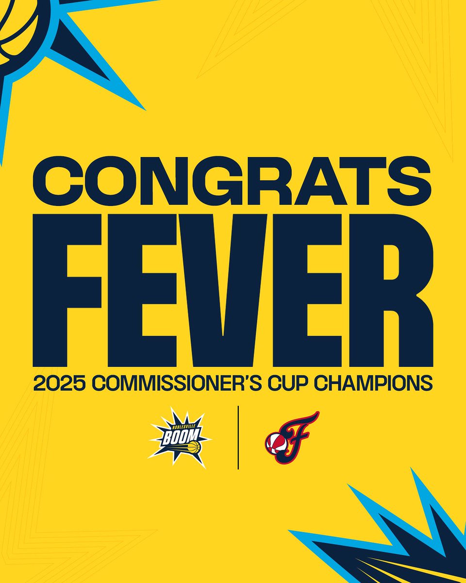 noblesvilleboom's tweet image. congrats to the @IndianaFever on their first ever Commissioner’s Cup Championship 🏆 🎉
