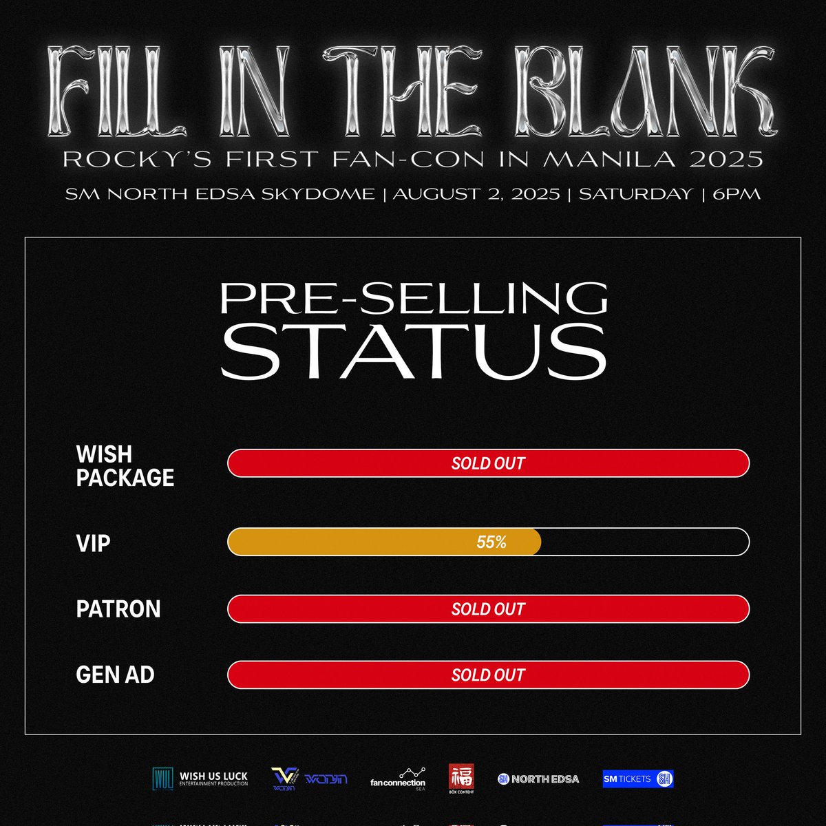 wishusluckent's tweet photo. ATTENDANCE CHECK for HAMOs who already secured tickets for #ROCKY1stFANCONinManila, where you at? 🙌🏻

The presale period is about to end in 8 DAYS, so if you want to get a VIP ticket at an affordable price, you can still get yours via https://t.co/cH26Hjx7Kj! 

But if your desired tier is currently marked SOLD OUT, don't worry because ALL tiers will be re-opened on JULY 13, 2025 12NN via SM Tickets. 

Let's fill Skydome with fun and excitement together with ROCKY on August 2! ⭐

#ROCKY1stFANCONinManila 
#라키 #ROCKY