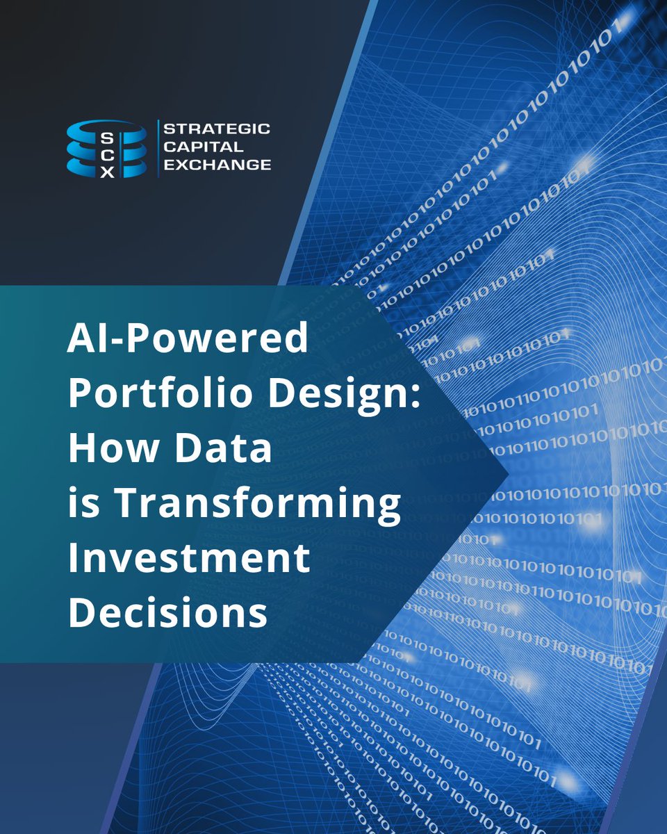 SCX_Holdings's tweet photo. #AI is redefining portfolio design—turning data into actionable insights. By analysing markets in real time, it enables smarter, faster, and more objective investment decisions. 

#SCX #InvestmentStrategy #SmartInvesting https://t.co/aMPMLUi8IF