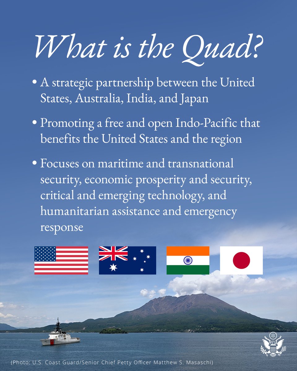 U.S. Asia Pacific Media Hub (@easiamediahub) on Twitter photo .<a href="/SecRubio/">Secretary Marco Rubio</a> hosted the Quad Foreign Ministers’ Meeting to strengthen U.S. and Indo-Pacific prosperity and security. The Quad will unveil new efforts to address the region’s most pressing challenges.
2025 Quad Foreign Ministers’ Meeting fact sheet: state.gov/releases/offic… .<a href="/SecRubio/">Secretary Marco Rubio</a> hosted the Quad Foreign Ministers’ Meeting to strengthen U.S. and Indo-Pacific prosperity and security. The Quad will unveil new efforts to address the region’s most pressing challenges.
2025 Quad Foreign Ministers’ Meeting fact sheet: state.gov/releases/offic…