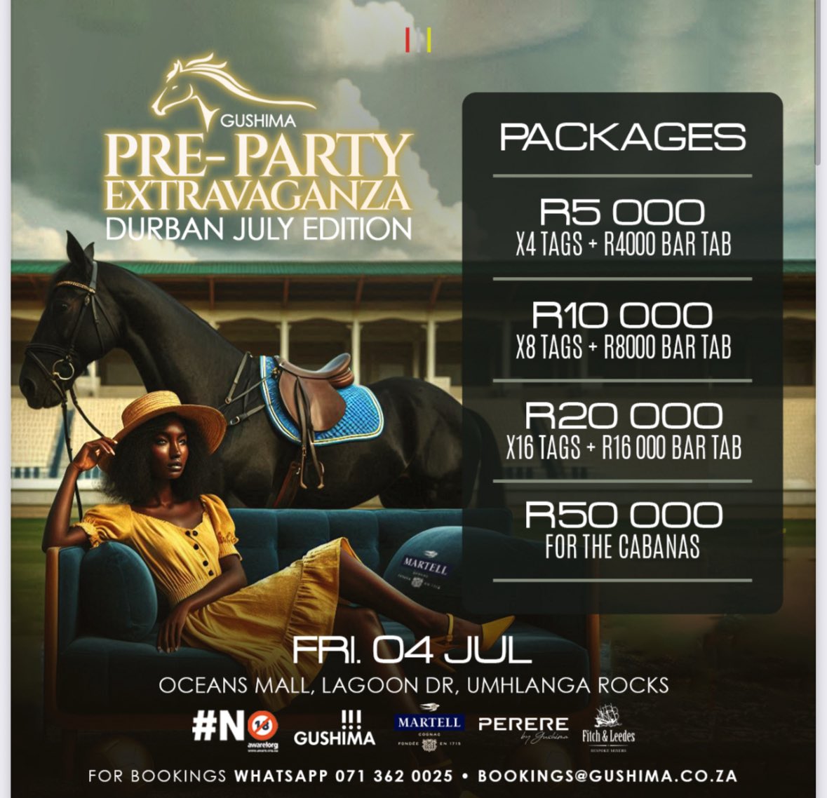 OttoB_'s tweet image. F R I D A Y
04 June 2025
#WelcomeToDurbanParty #PrePARTY
⛳️ @perere.oceansmall Lagoon Drive, Umhlanga Rocks, Durban|| Table bookings details: 📧 Bookings@gushima.co.za or WhatsApp 📱 071 362 0025